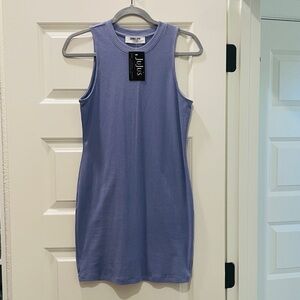 Double Zero Lavender Halter Sheath Mini Dress